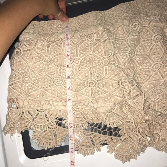 Urban Outfitters Ecoté Tan Lace Shorts - Picture 6 of 6